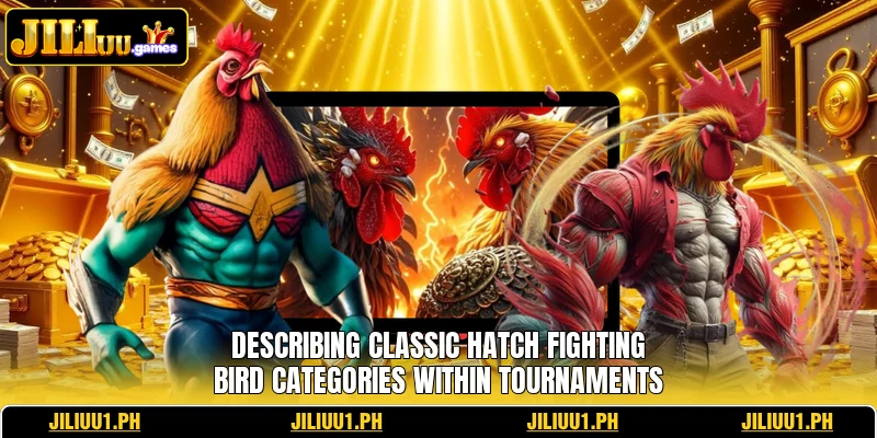 Describing classic Hatch fighting bird categories within tournaments