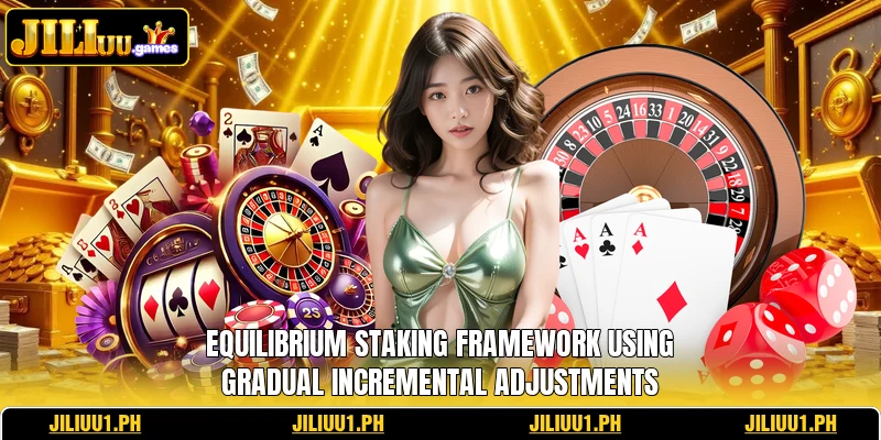 Equilibrium staking framework using gradual incremental adjustments