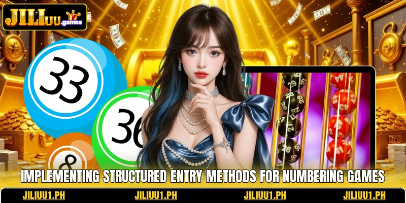 Implementing structured entry methods for numbering games