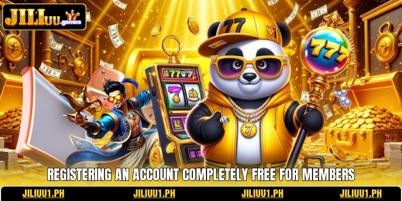 Registering an account completely free for members