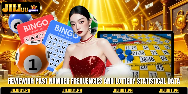 Reviewing past number frequencies and lottery statistical data