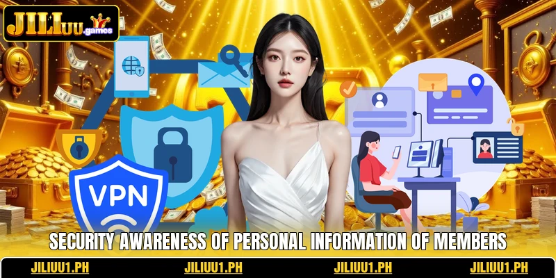 Security awareness of personal information of members