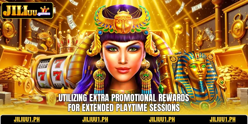 Utilizing extra promotional rewards for extended playtime sessions